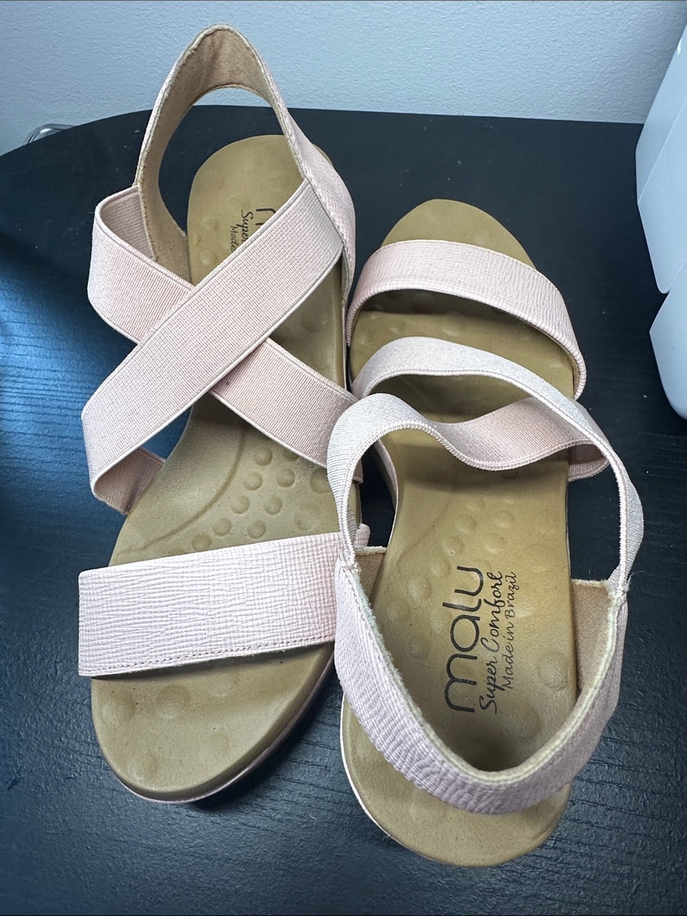Women's Blush Elastic Strap Sandals